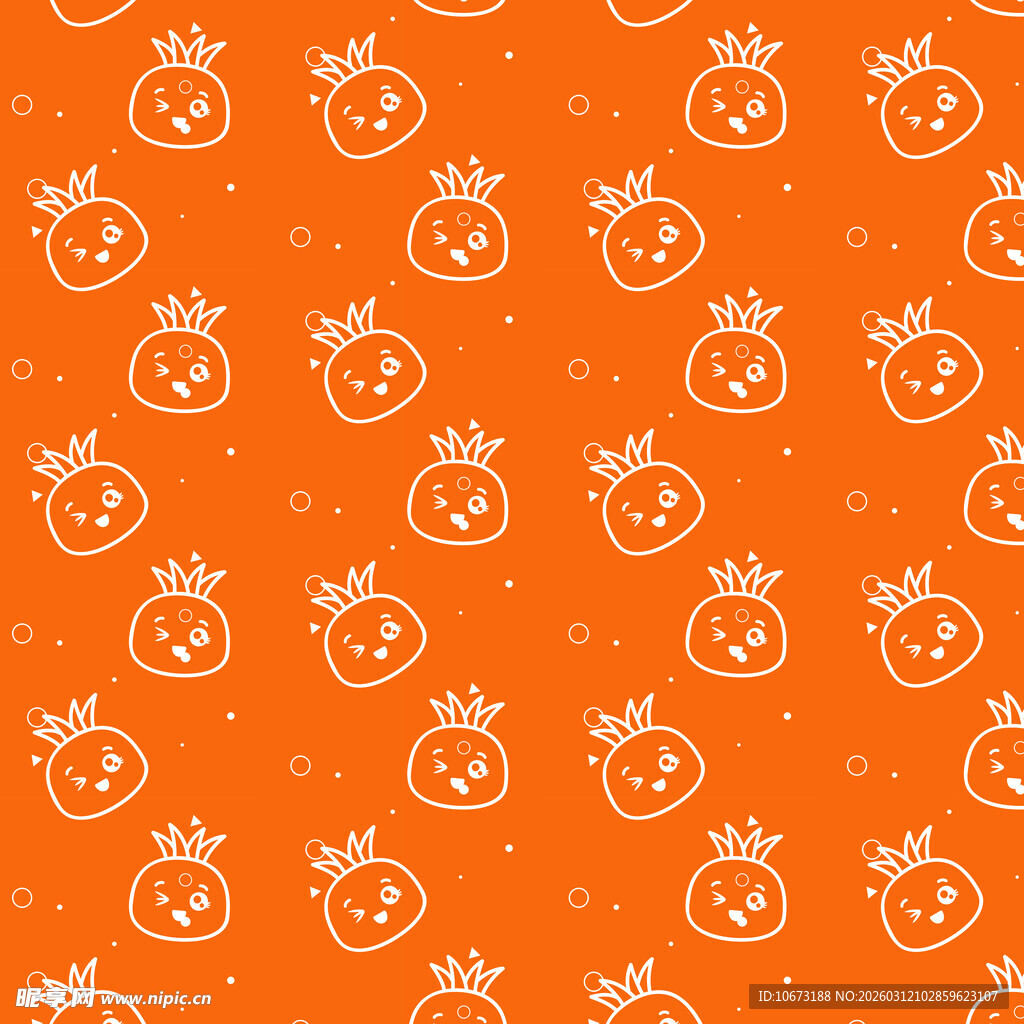 菠萝图案背景