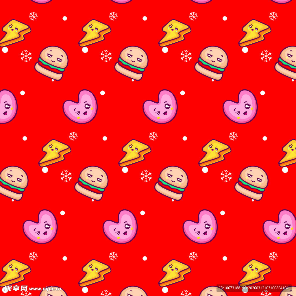 可爱元素图案背景