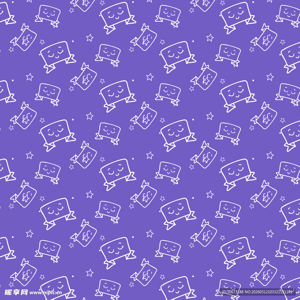 可爱装饰栏图案背景