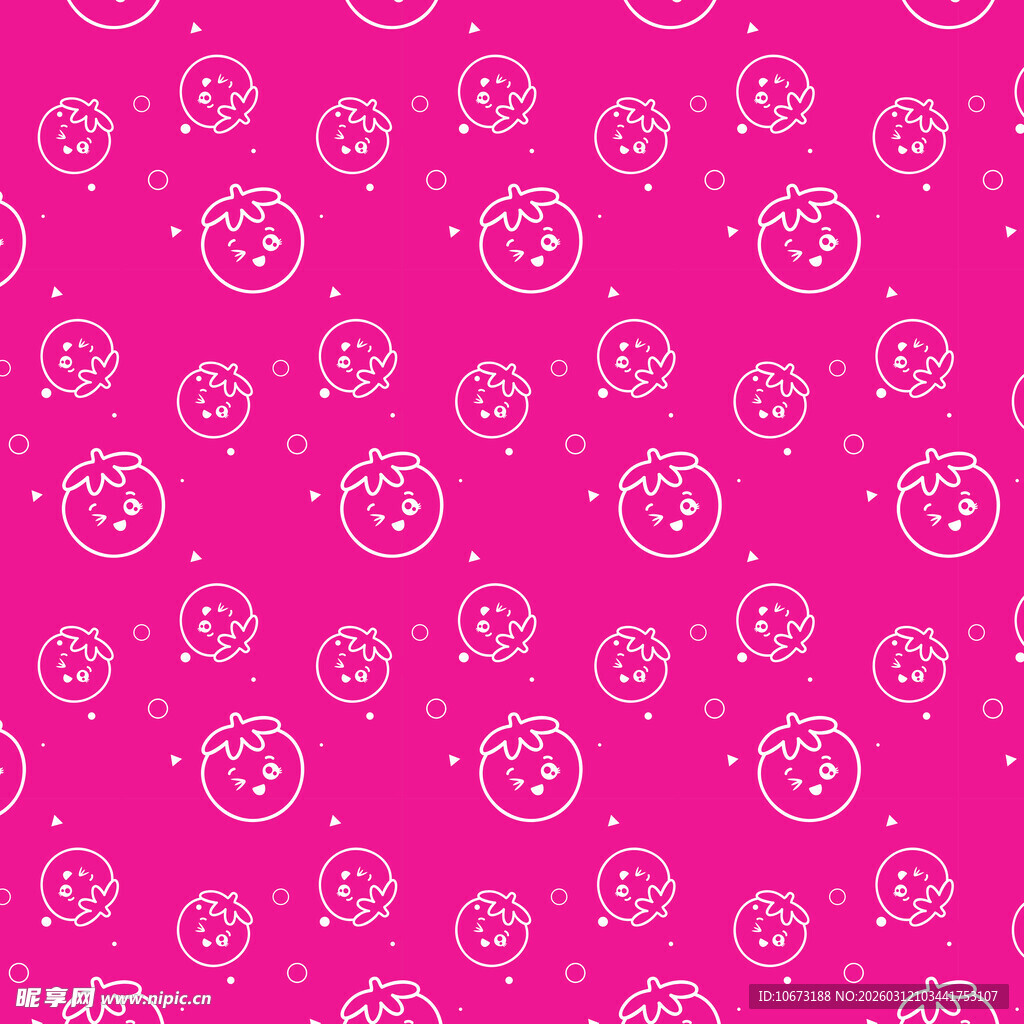 可爱水果图案背景