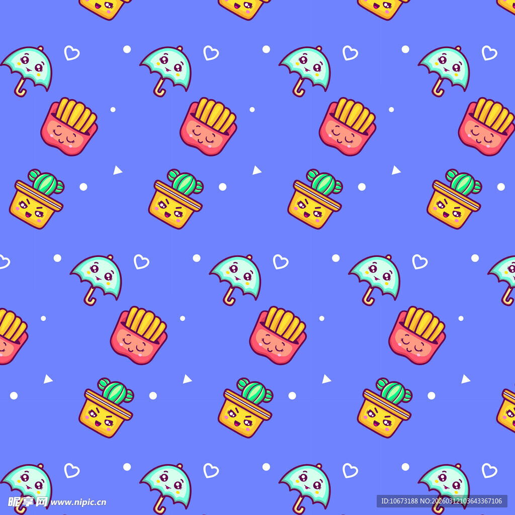 可爱元素图案背景