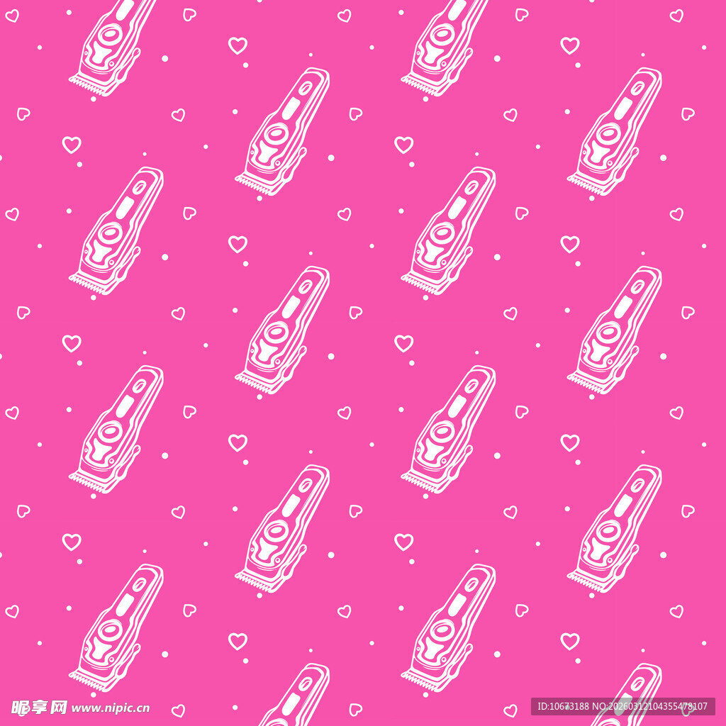 理发刀图案背景