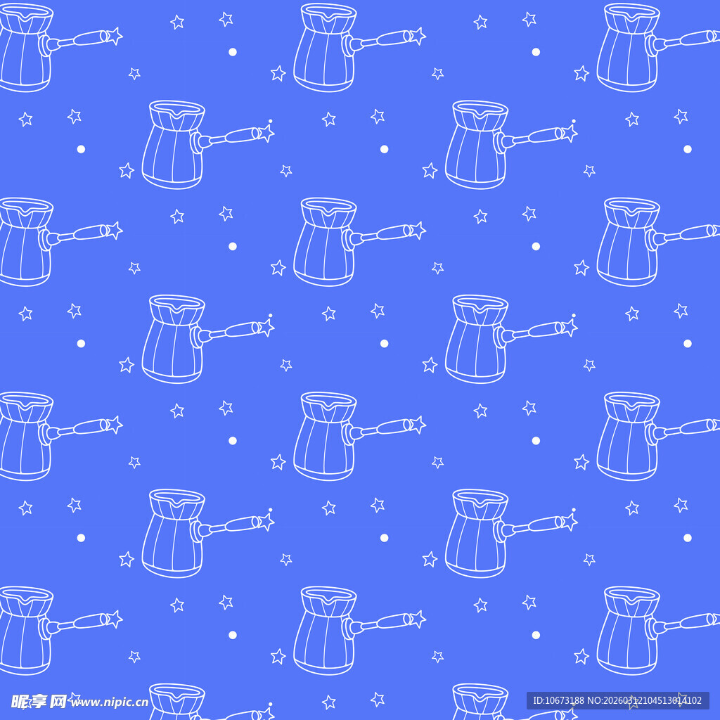 咖啡工具图案背景