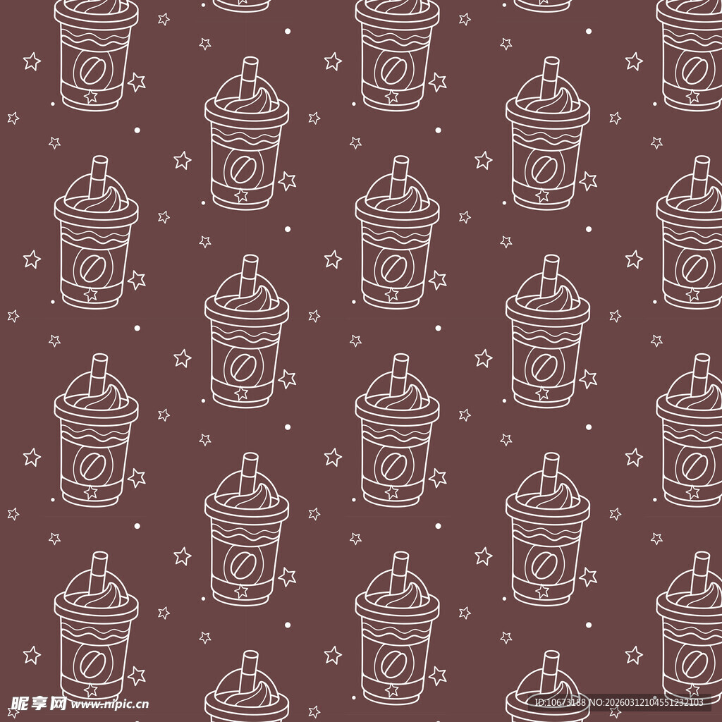 咖啡 图案背景