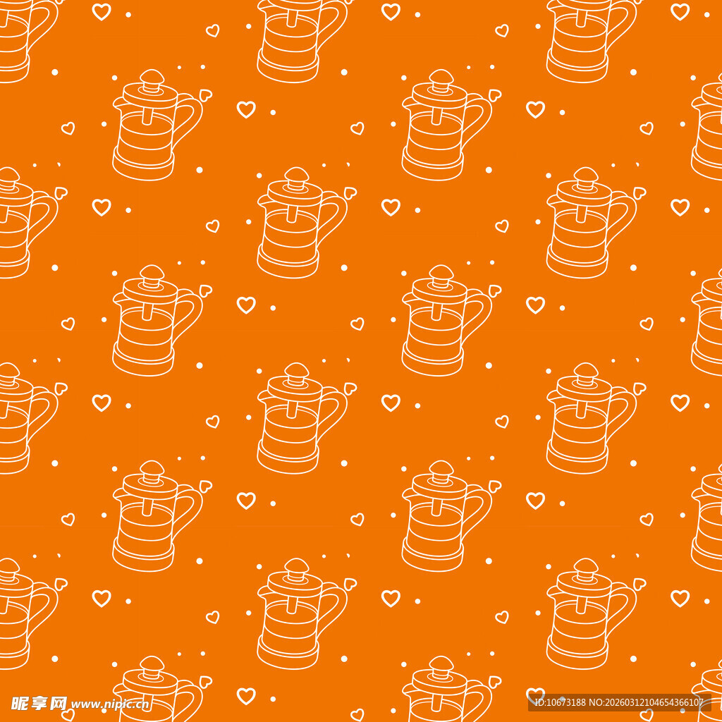 水壶图案背景