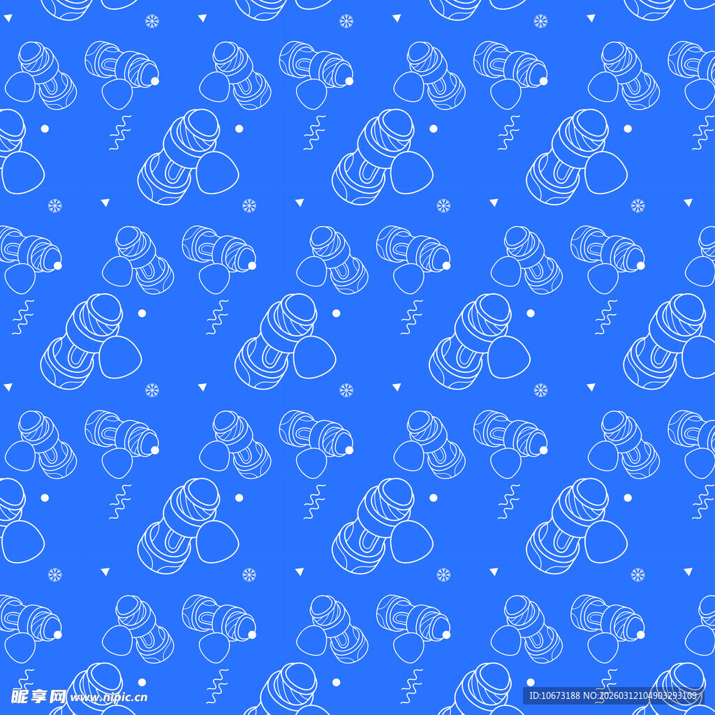 美容美发工具图案背景