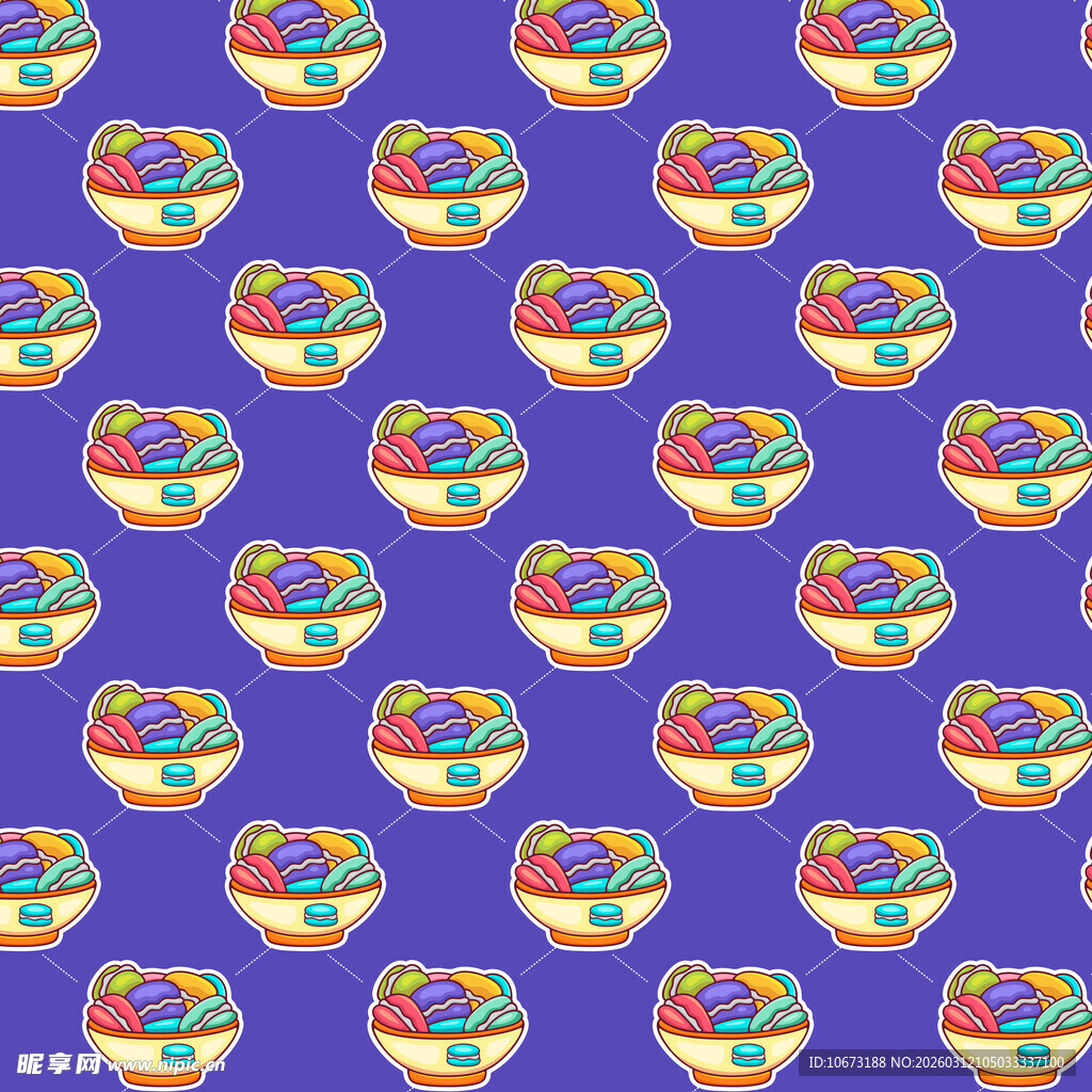 马卡龙图案背景