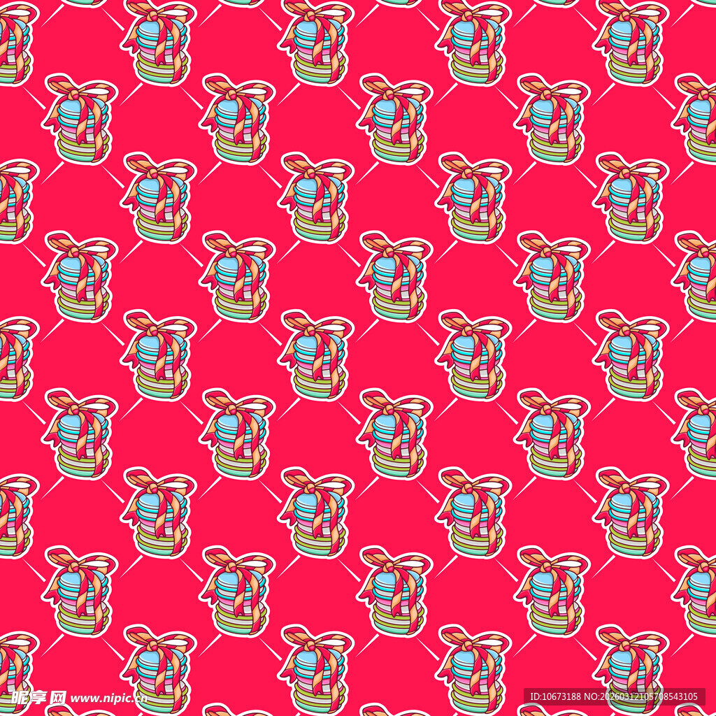 马卡龙图案背景