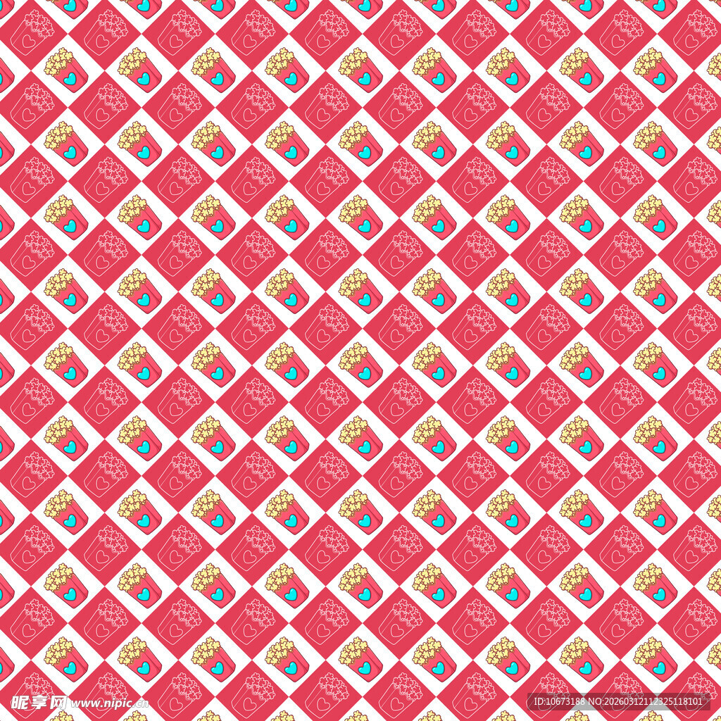 爆米花图案背景