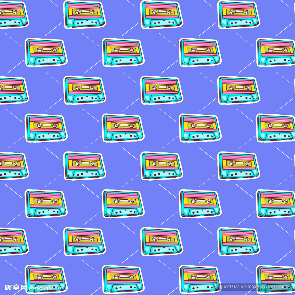 磁带图案背景