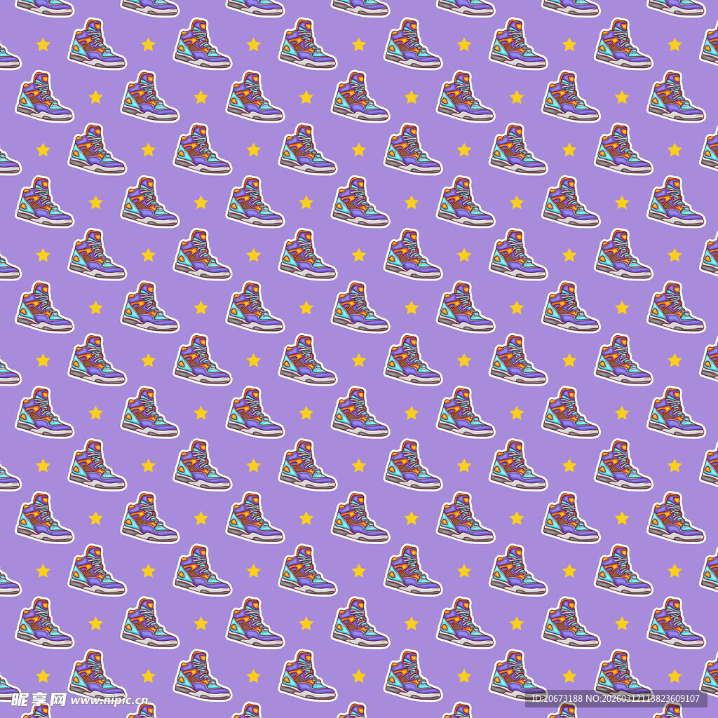 鞋子图案背景