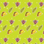 墨西哥玉米卷图案背景