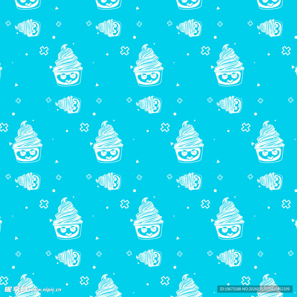 冰淇淋图案背景