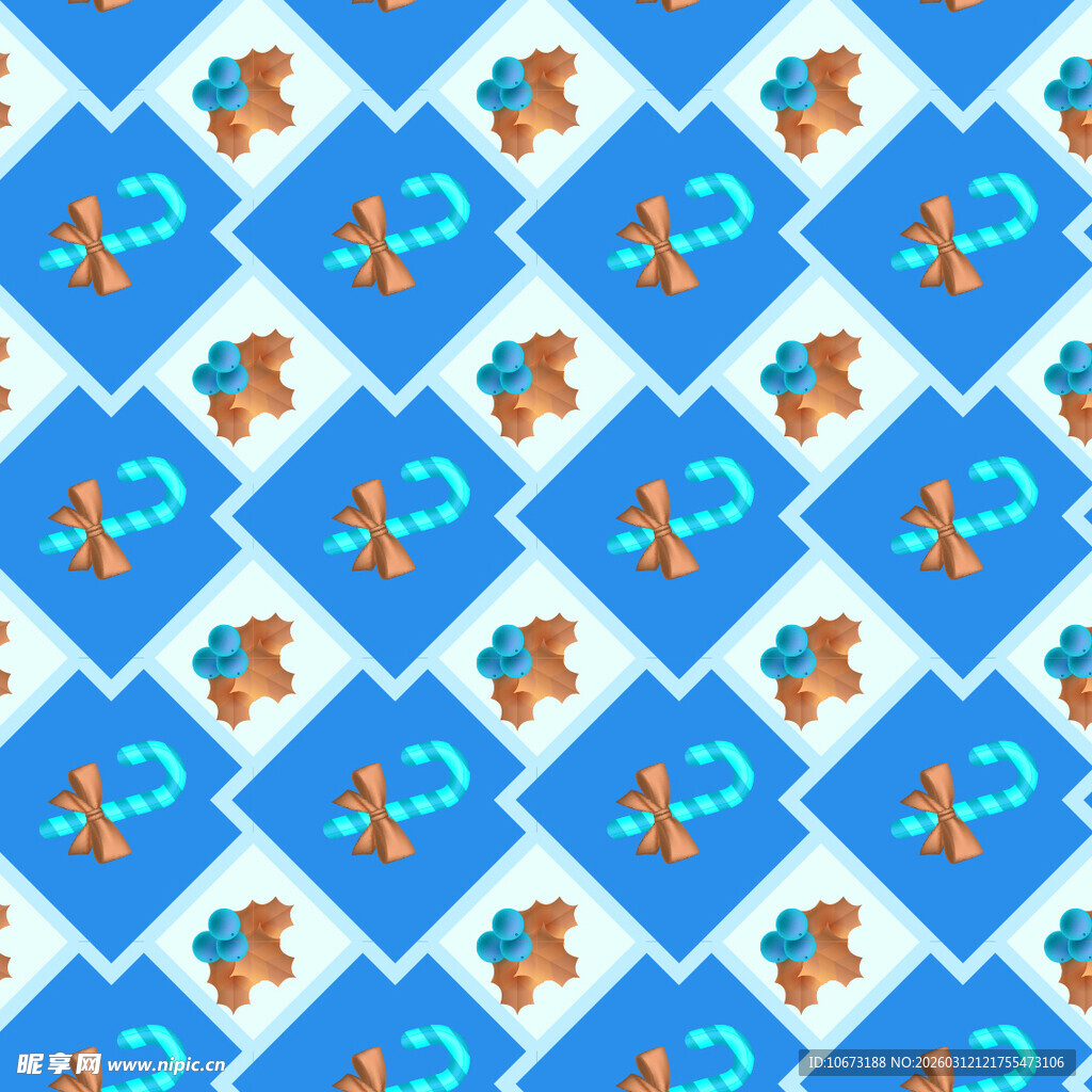 圣诞节元素图案背景