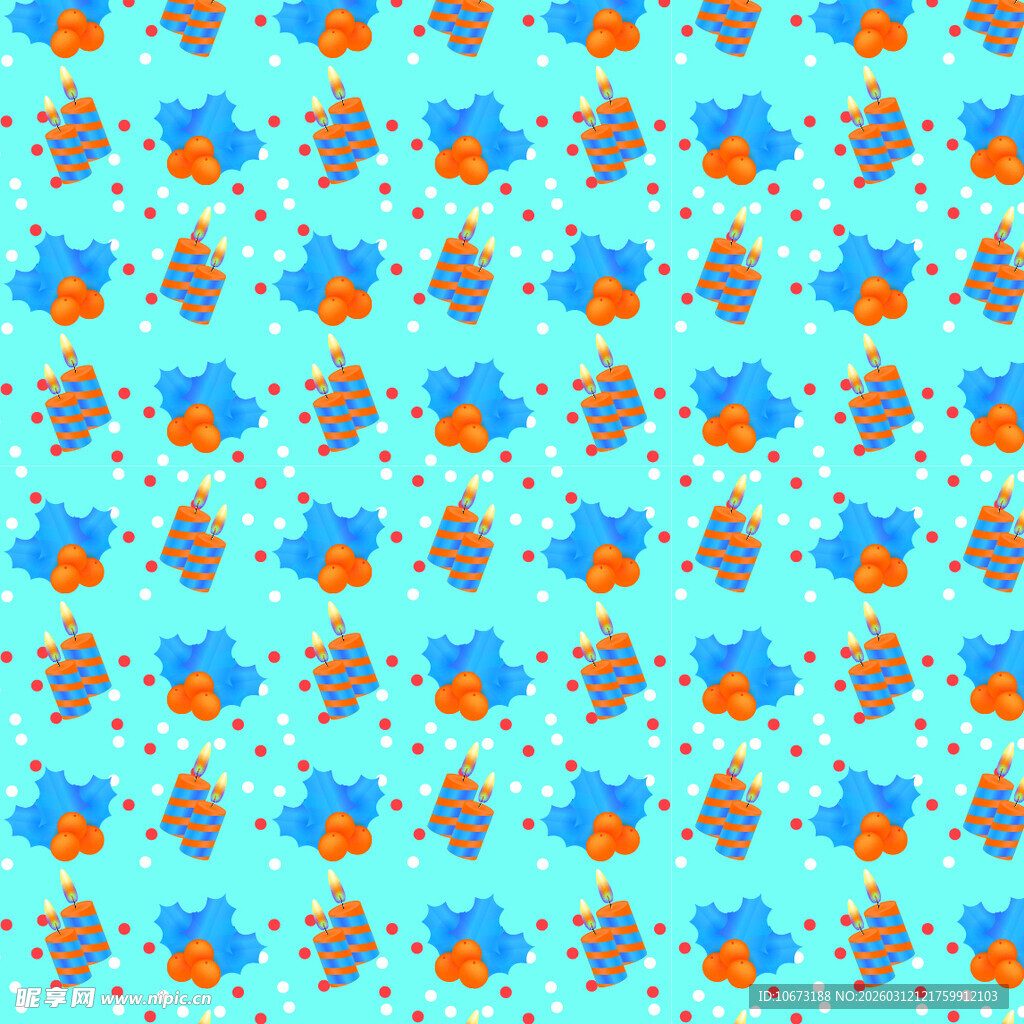 圣诞节元素图案背景