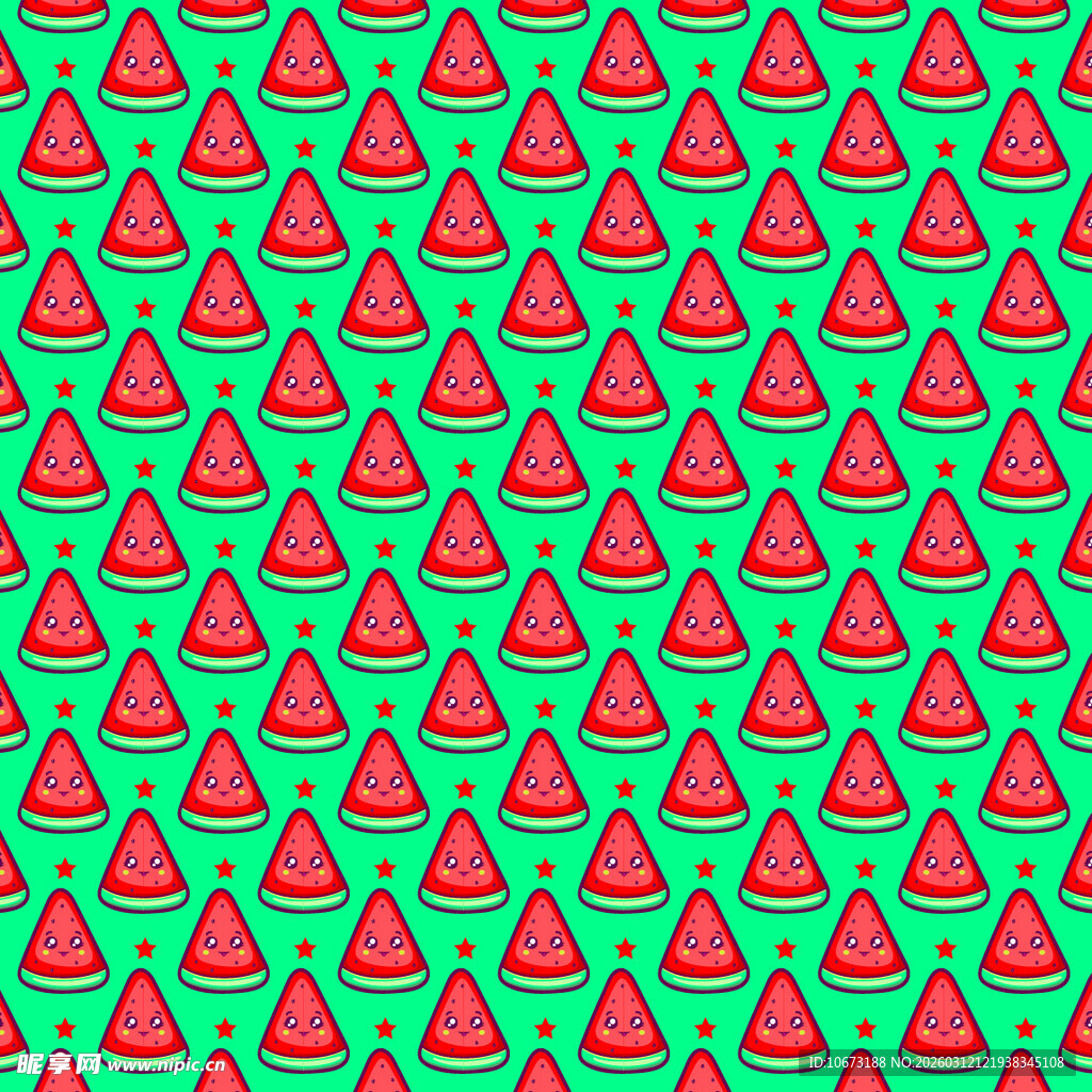 西瓜图案背景