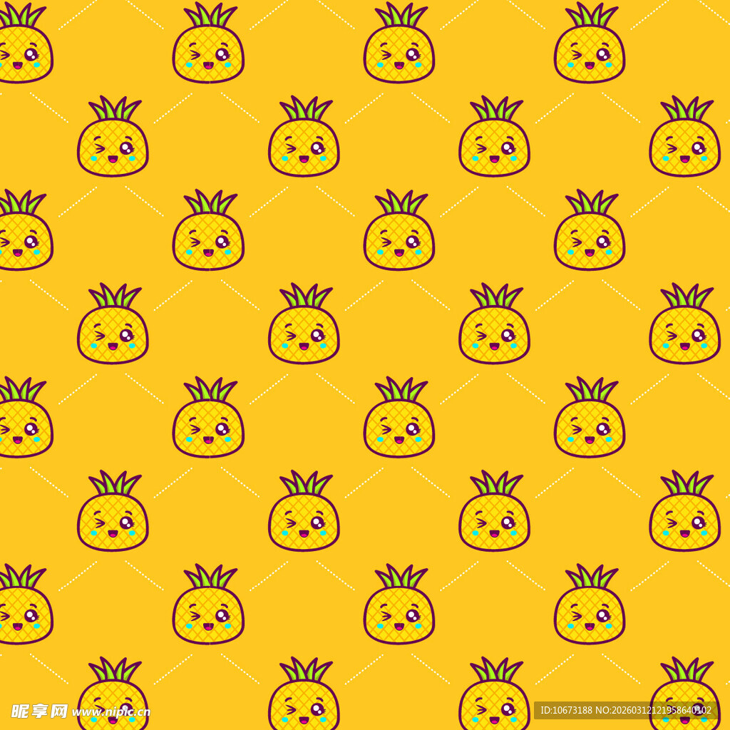 菠萝图案背景