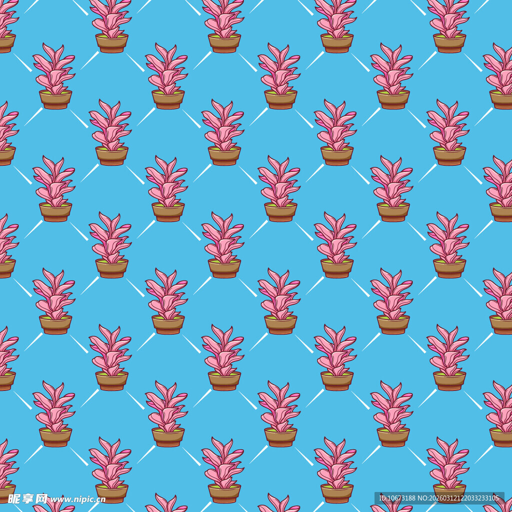 盆栽图案背景