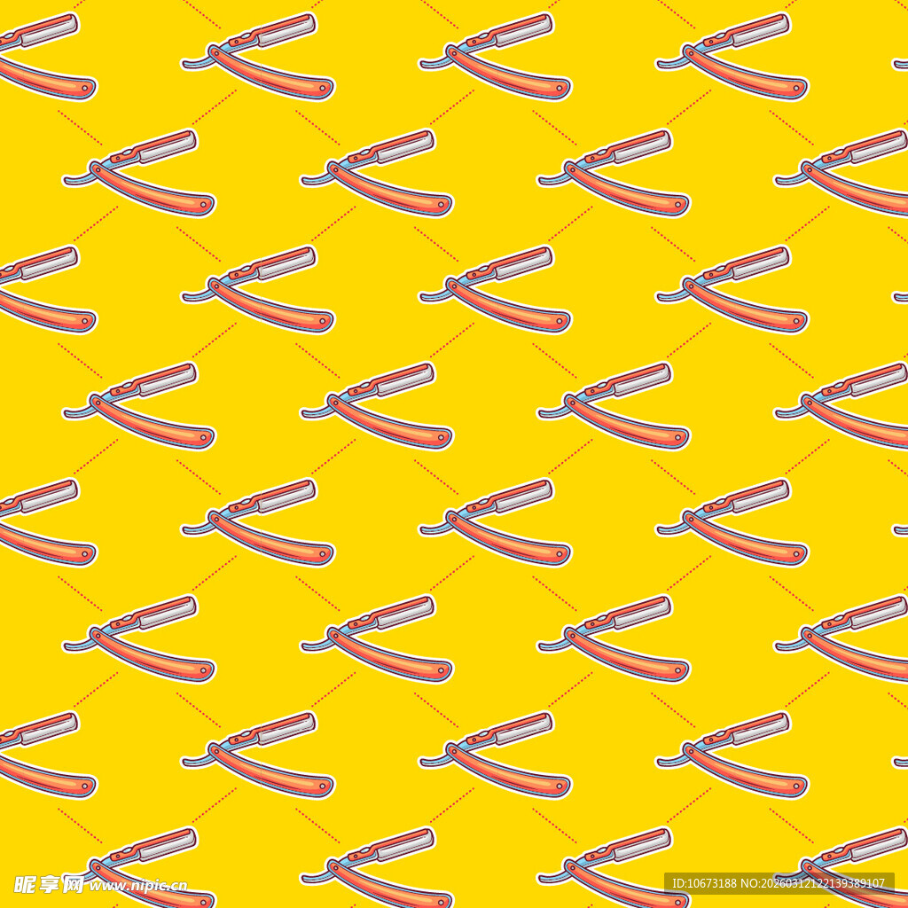 修容工具图案背景