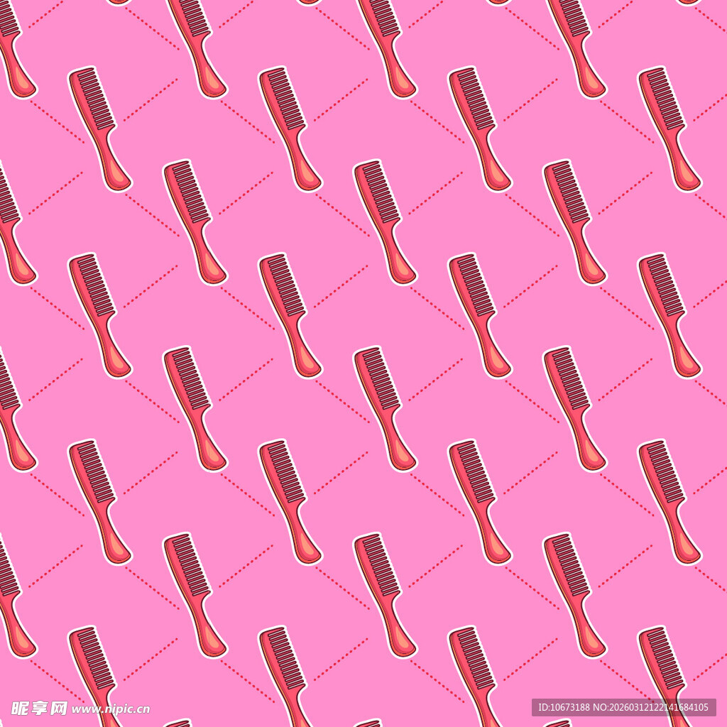 梳子图案背景