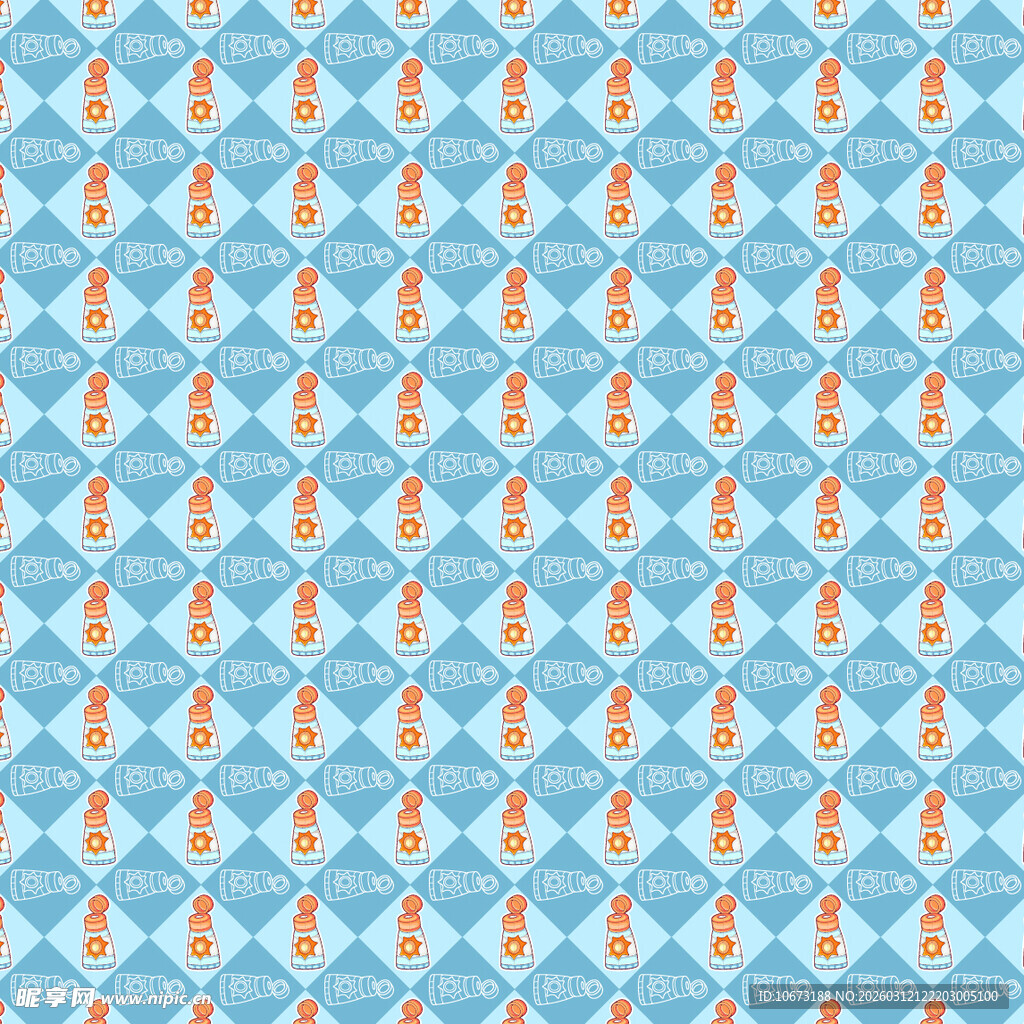 防晒霜图案背景