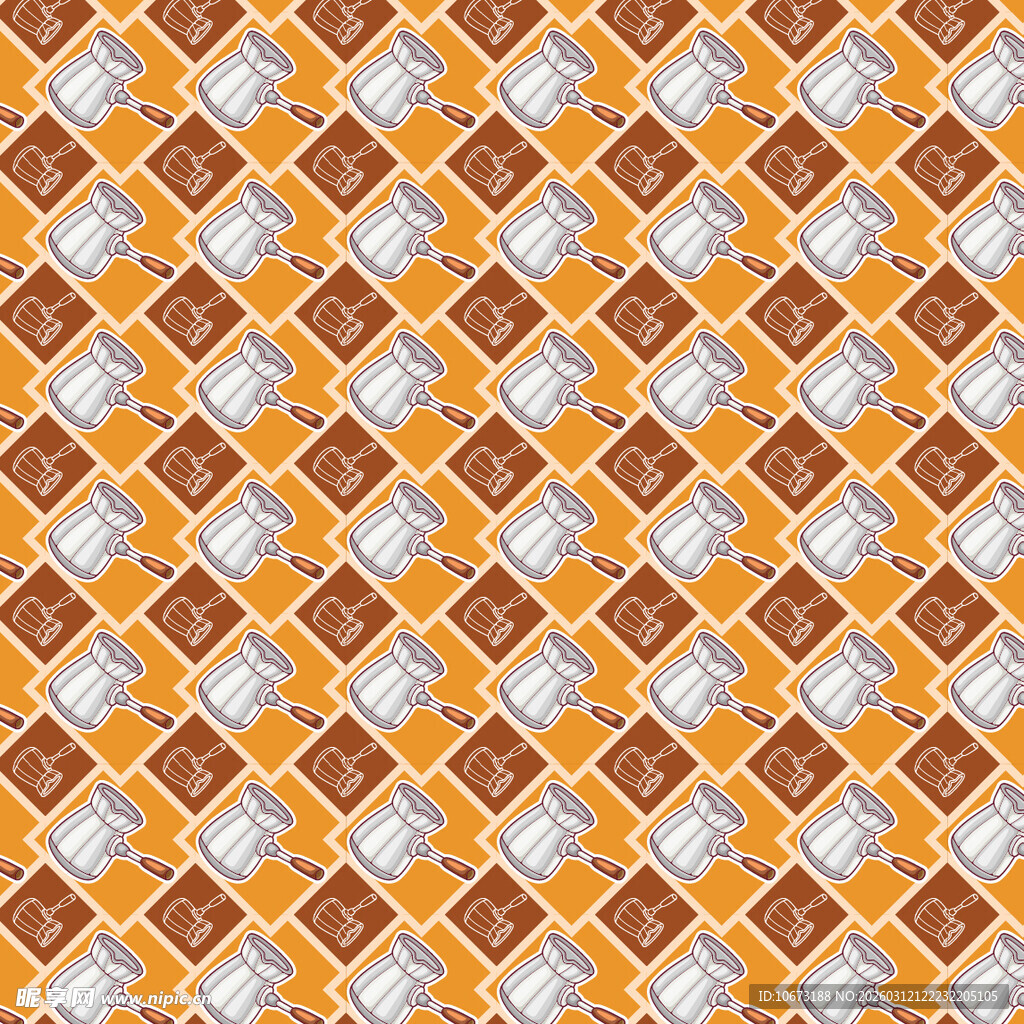 咖啡相关图案背景