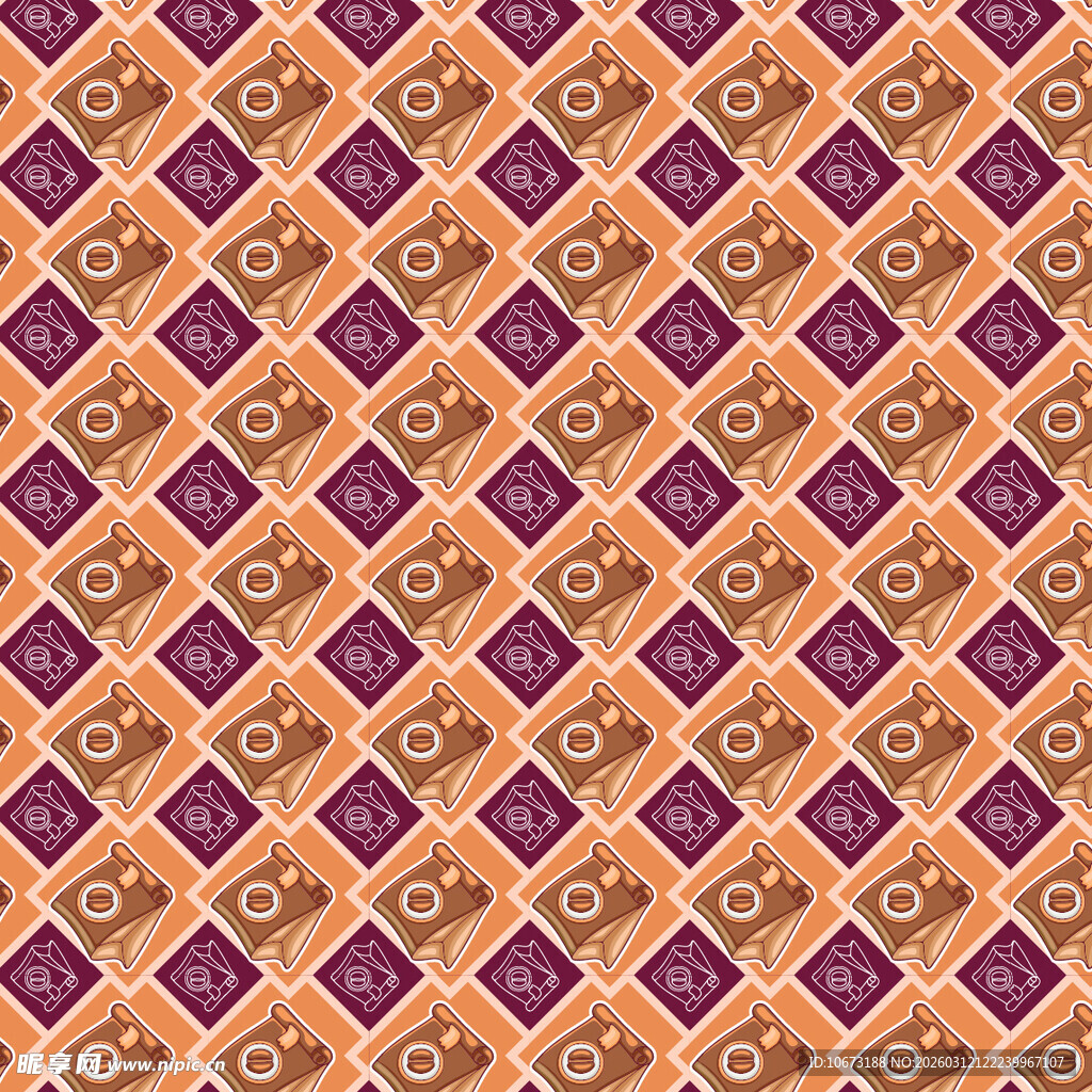 咖啡豆图案背景