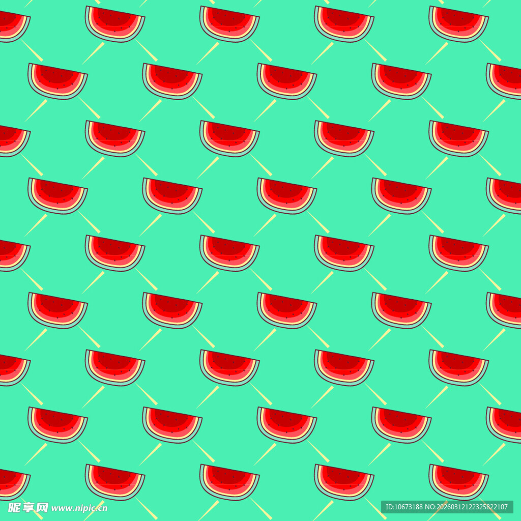 西瓜图案背景