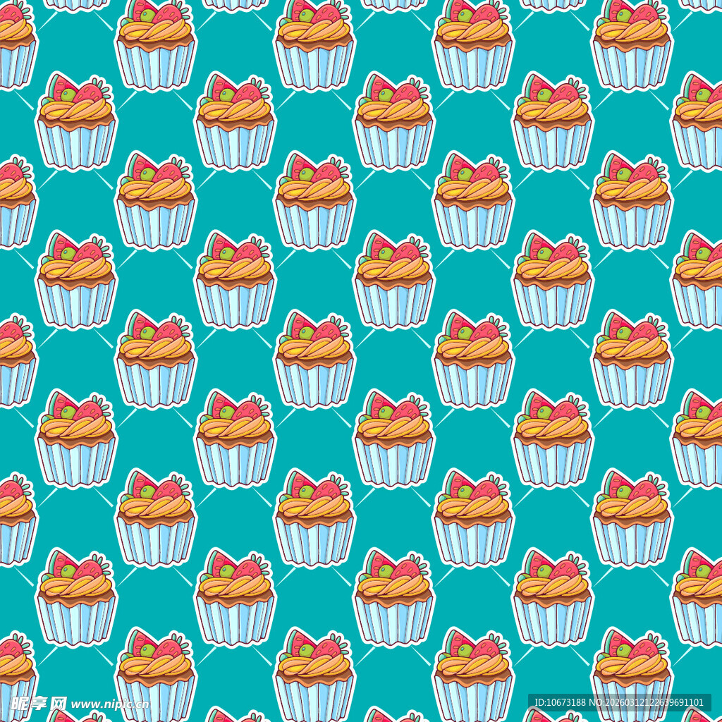 甜品图案背景