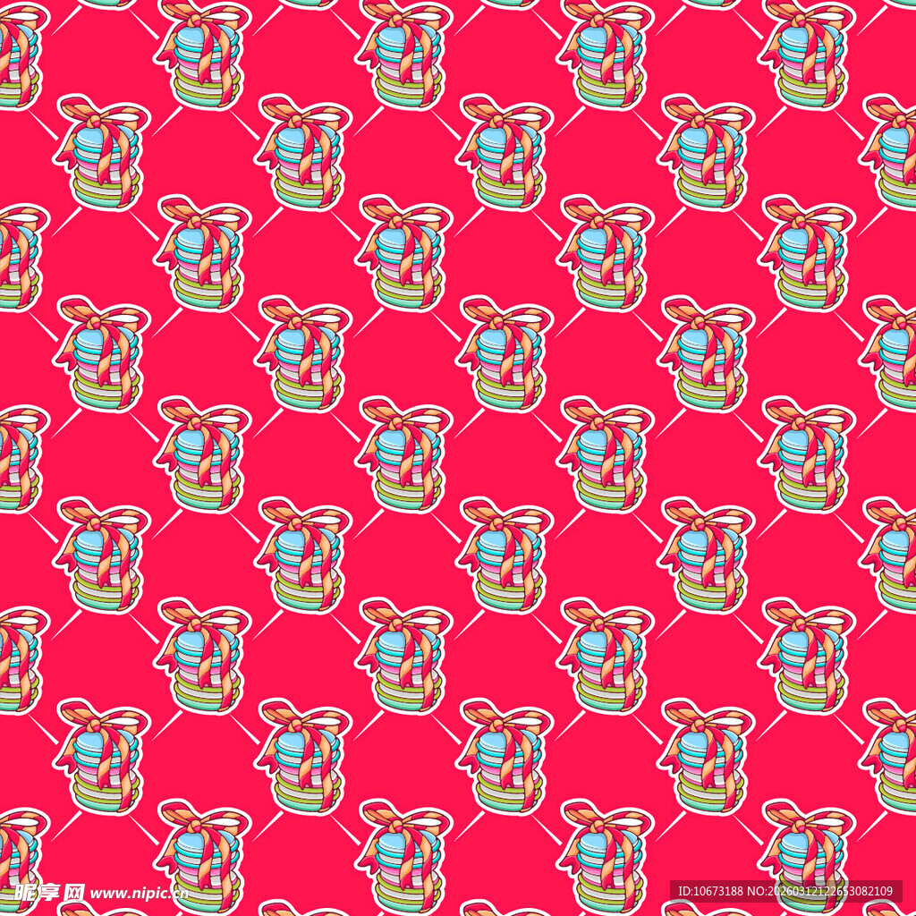 马卡龙图案背景