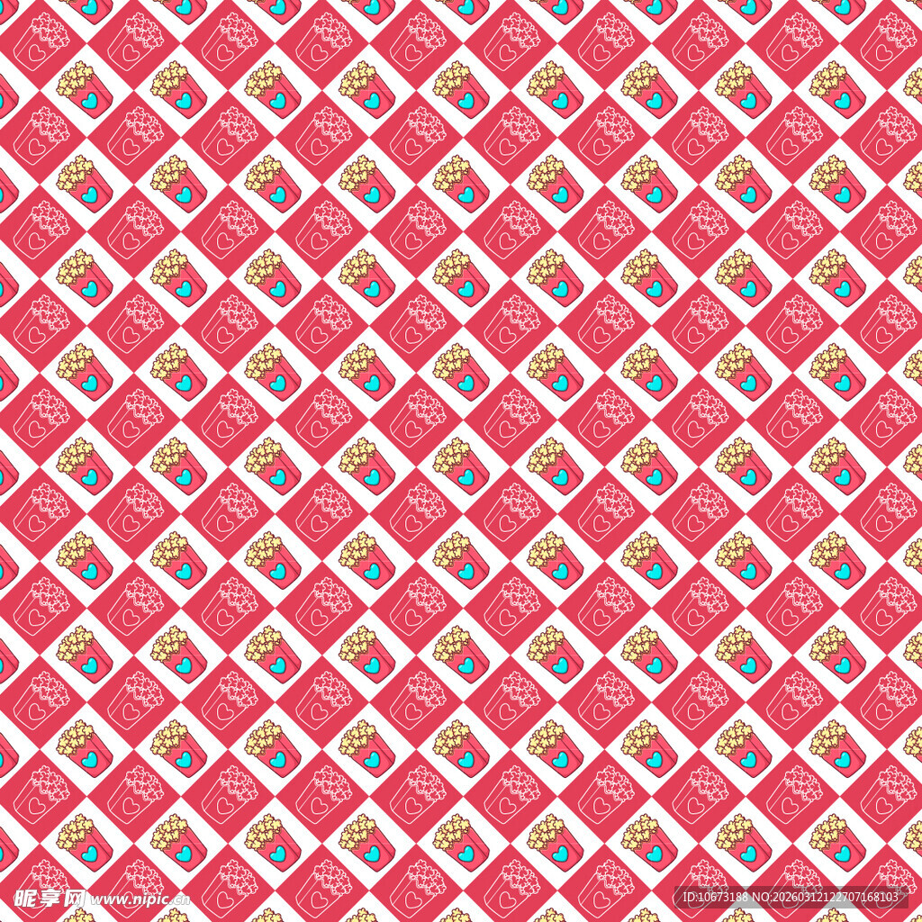 爆米花图案背景