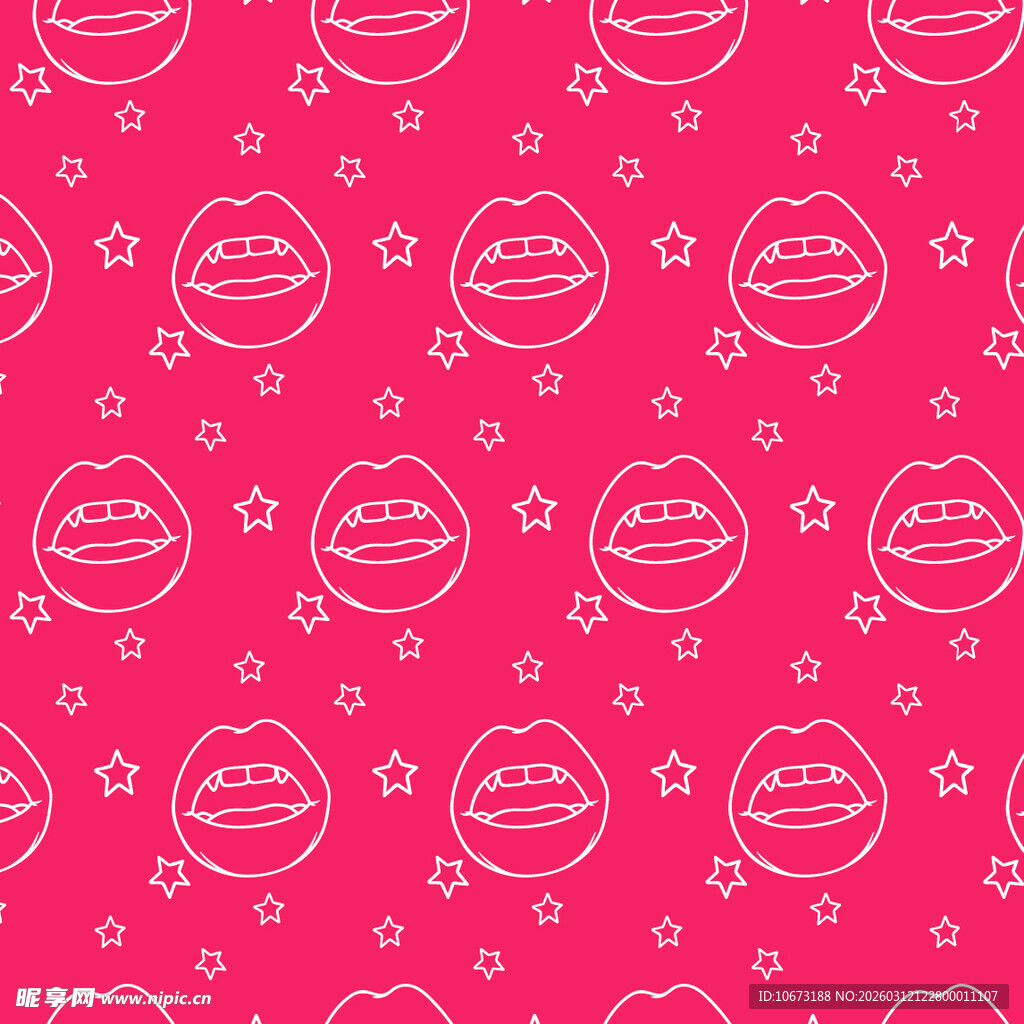 嘴唇图案背景