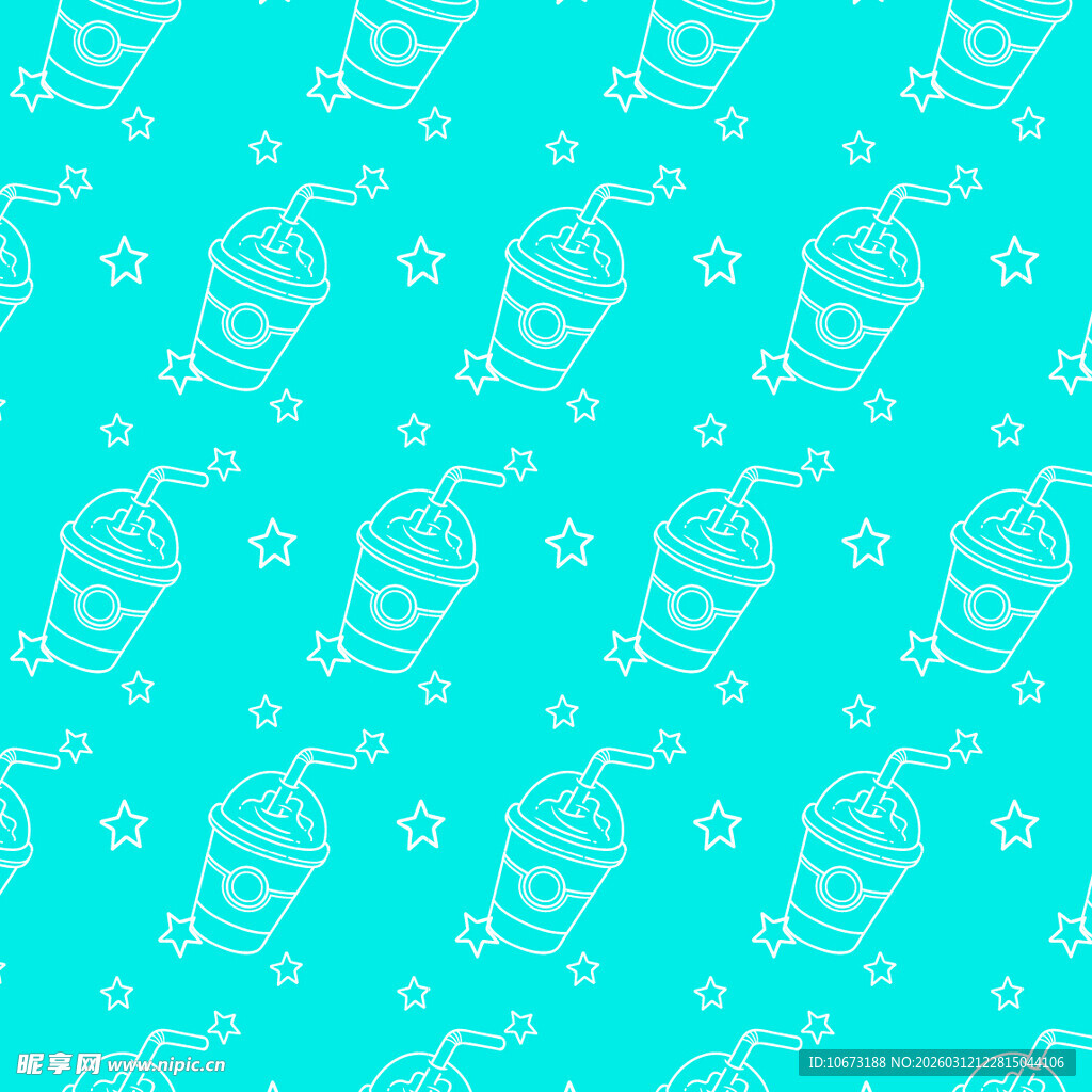 奶茶图案背景
