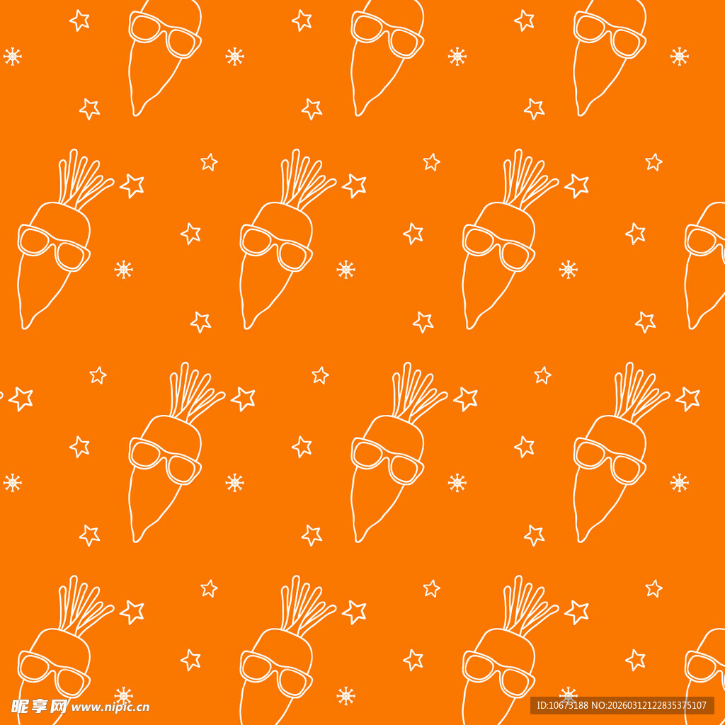 胡萝卜图案背景