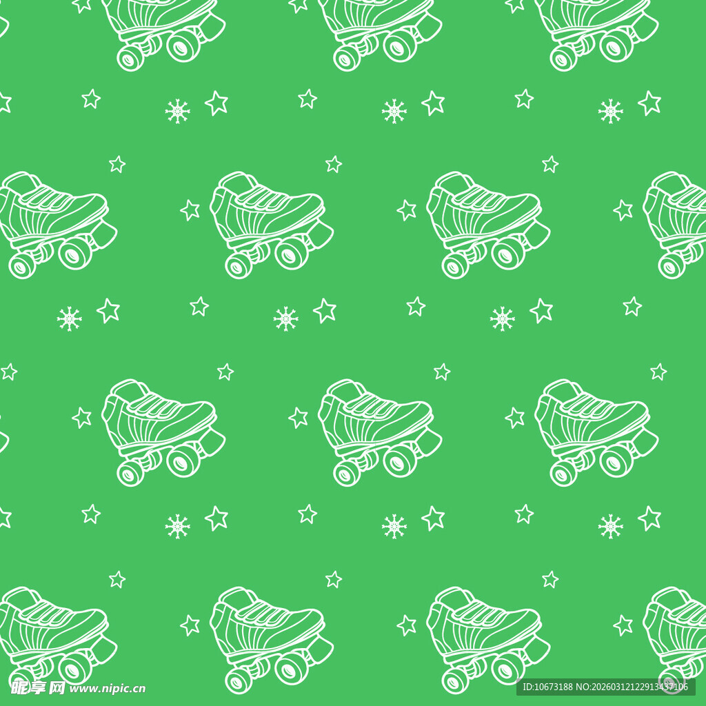 旱冰鞋图案背景