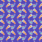 多彩手枪图案背景