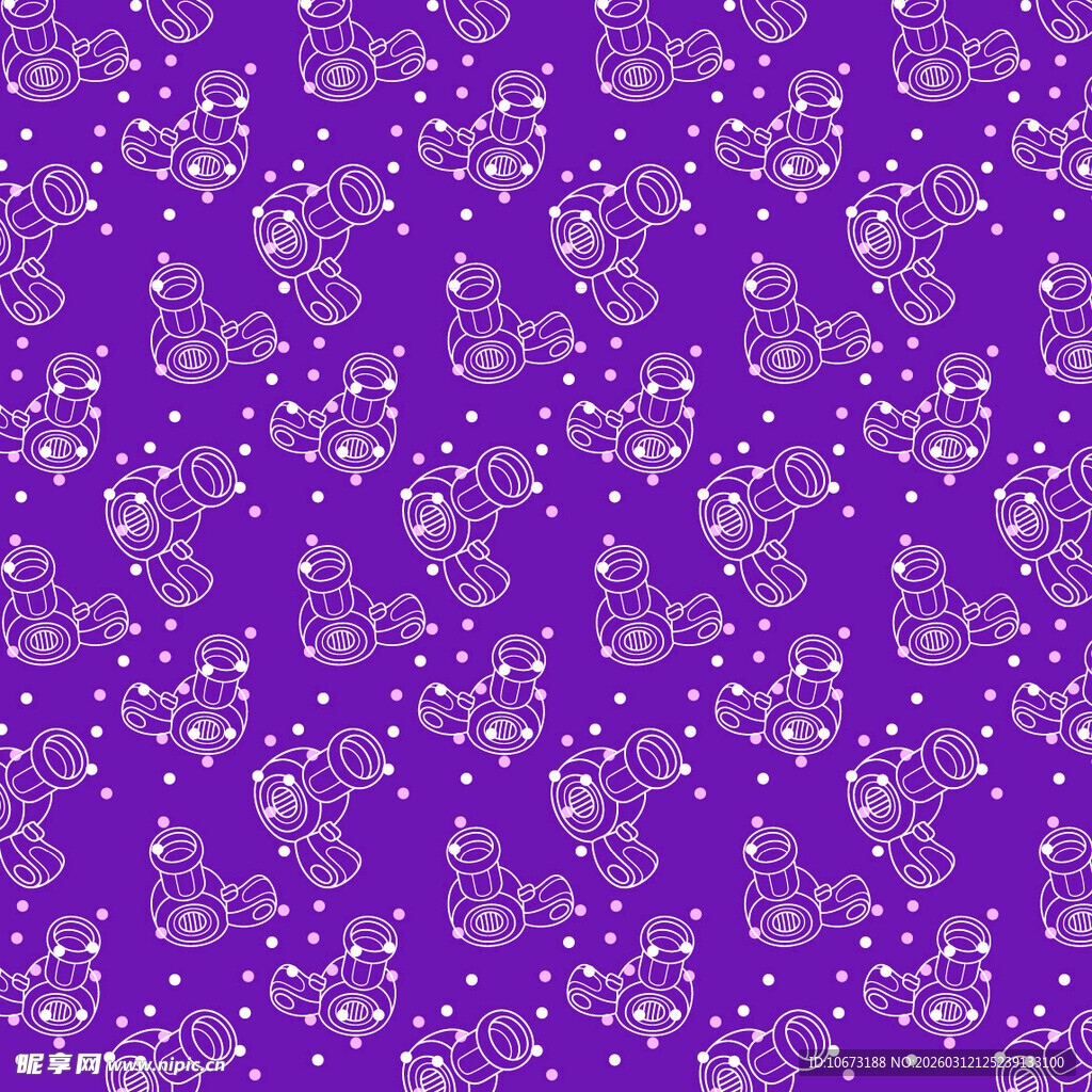 紫色梦幻花卉图案背景