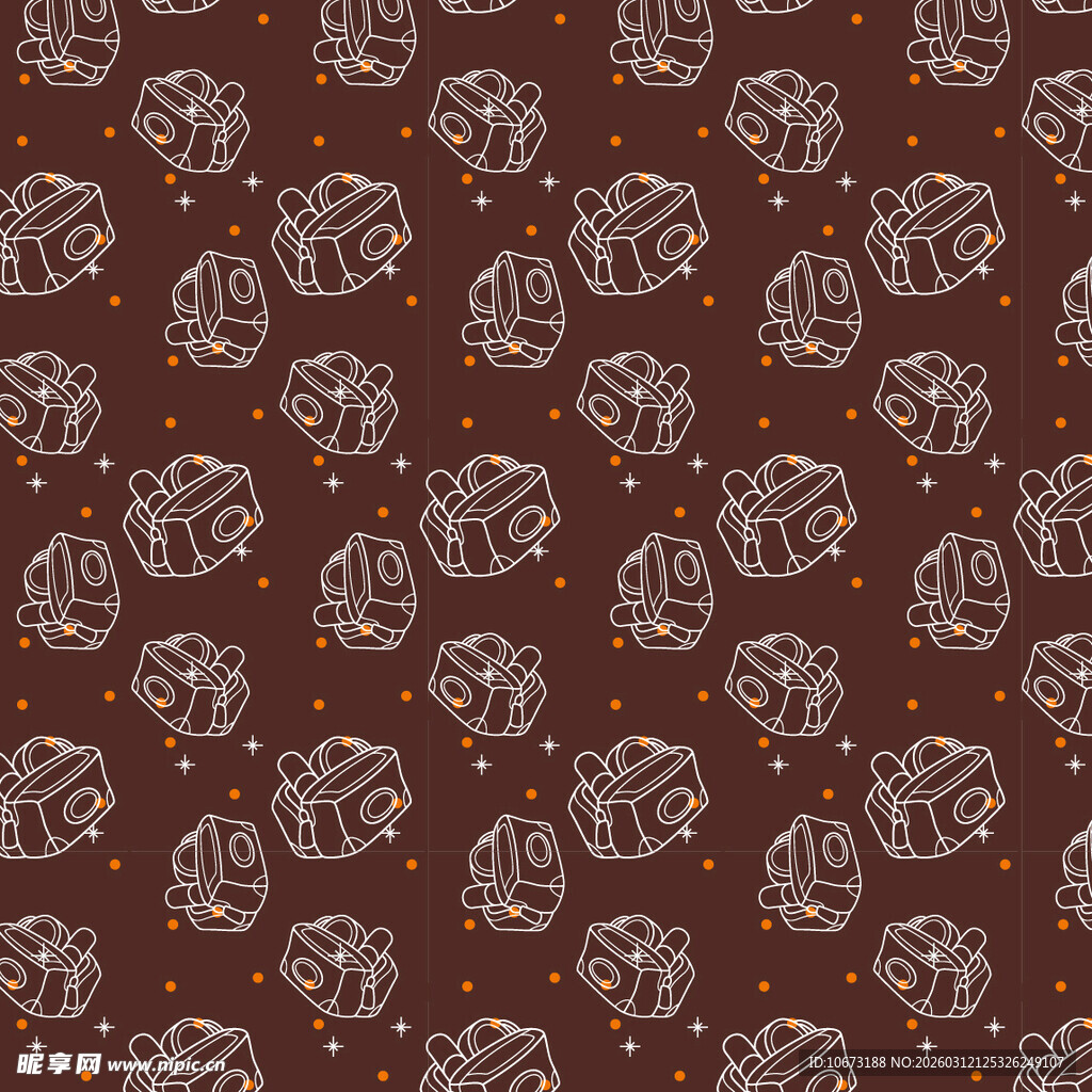 复古风花朵图案背景纹理