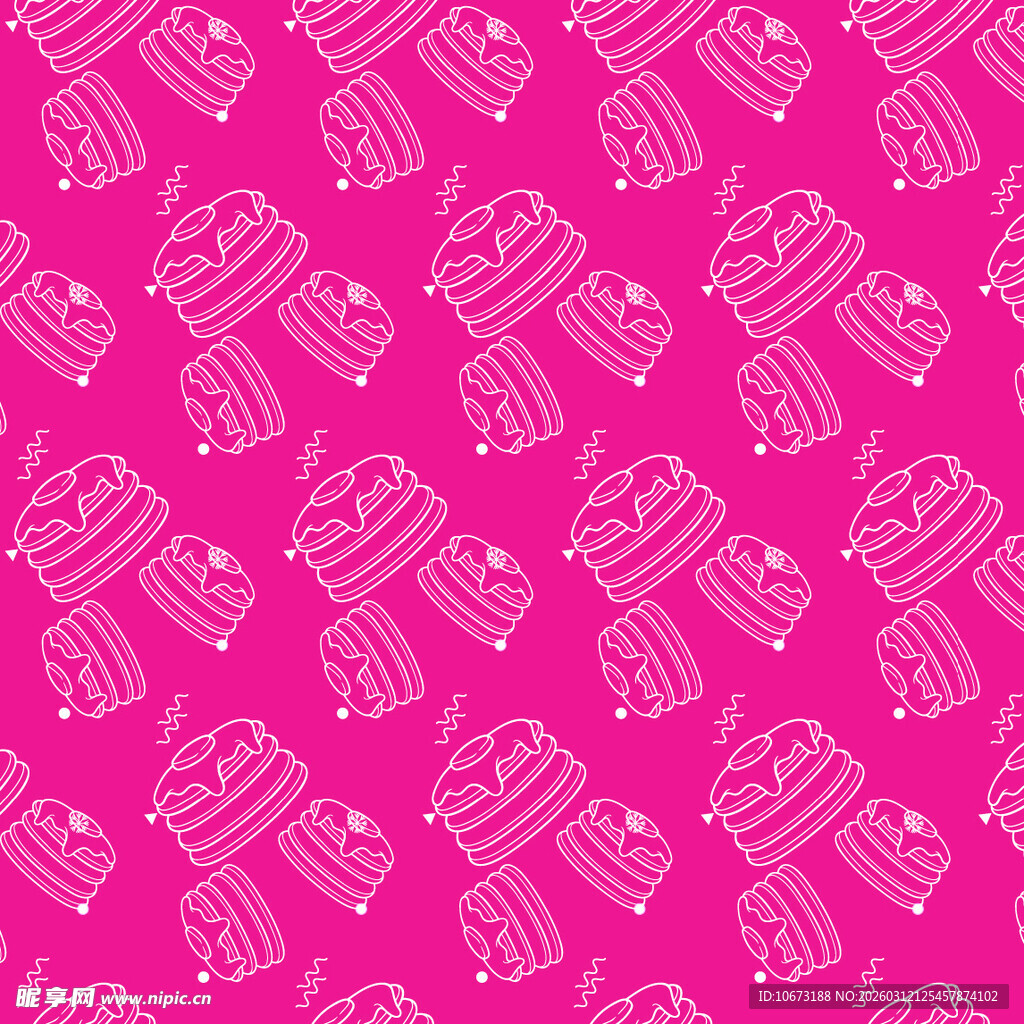 粉色背景蛋糕图案纹理