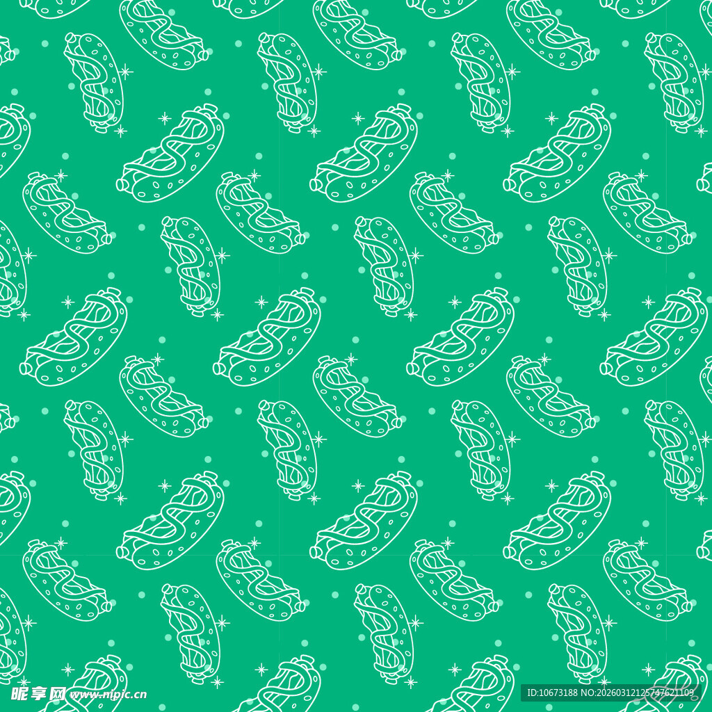 绿色仙人掌图案背景纹理