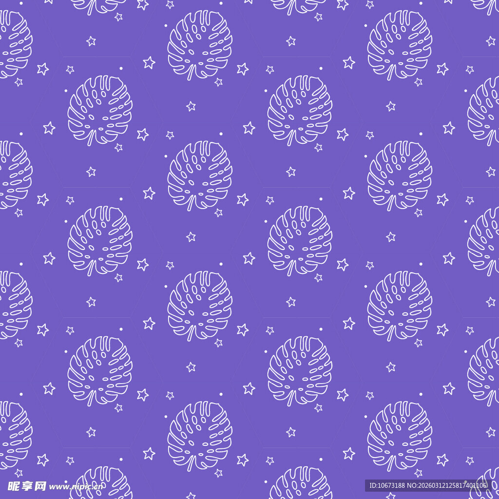 紫色花卉图案背景纹理
