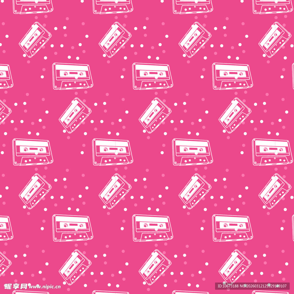粉色磁带图案无缝背景