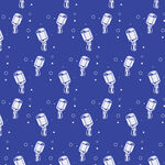 蓝色背景香槟杯无缝图案