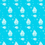 蓝色雪花图案背景纹理