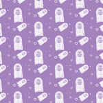 紫色背景幽灵图案纹理