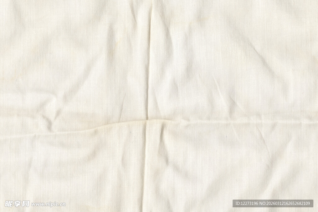 白色褶皱布料纹理特写