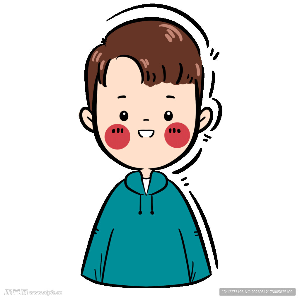 可爱男孩卡通形象
