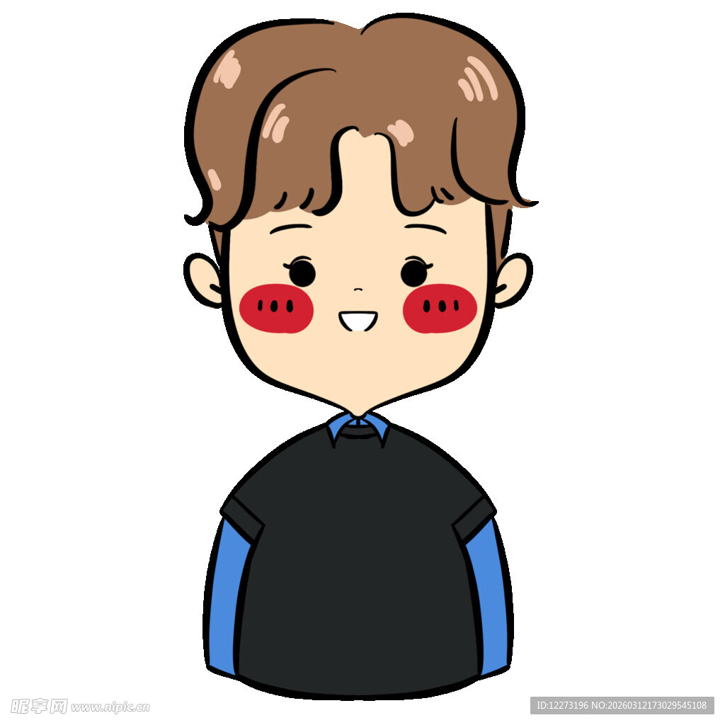 可爱男孩卡通形象