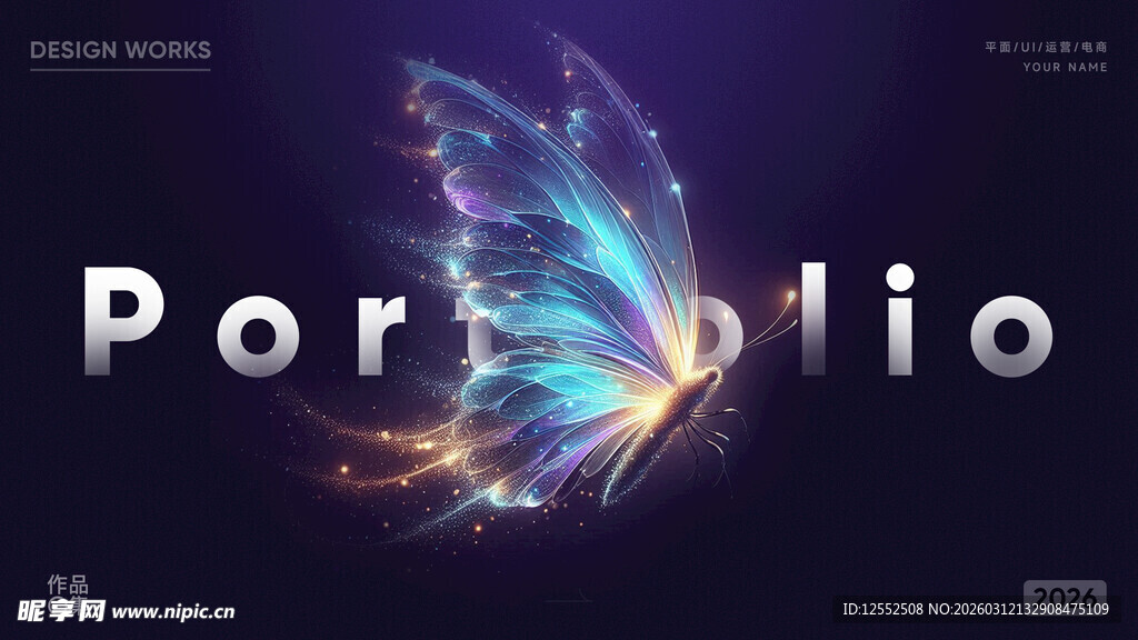 梦幻蝴蝶Portfolio封面