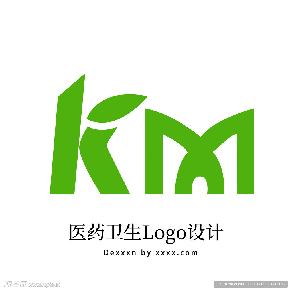 医药卫生KM标志设计